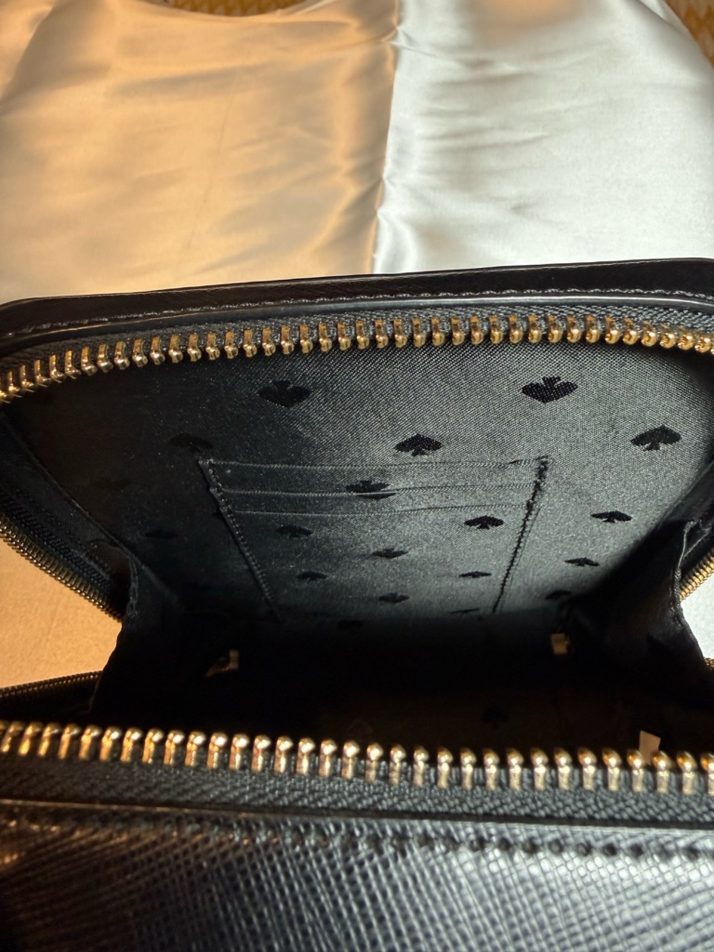 NWOT Kate Spade Black Mini Top-Handle Crossbody with Gold Hardware and Scarf - Picture 11 of 11